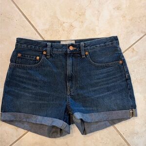 Everlane Denim Short Organic Cotton Mid Rise Size 28